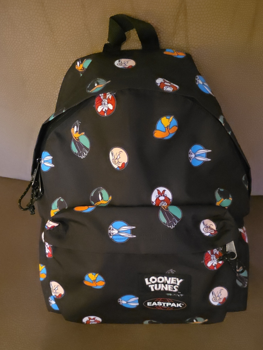 Eastpak Warner Bros. Padded Pak'r Black Looney Tunes Character Backpack. NEW